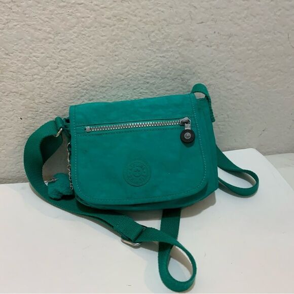Kipling mini crossbody green flap - Picture 2 of 8